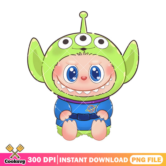 Labubu alien costume png, labubu costumes png, alien toy story png