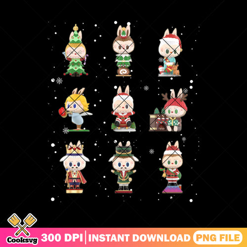 Labubu and friends file png, labubu popmart png, labubu friends png