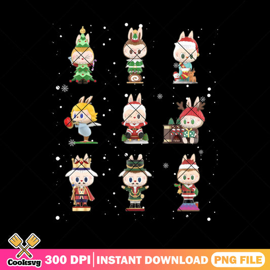 Labubu and friends file png, labubu popmart png, labubu friends png