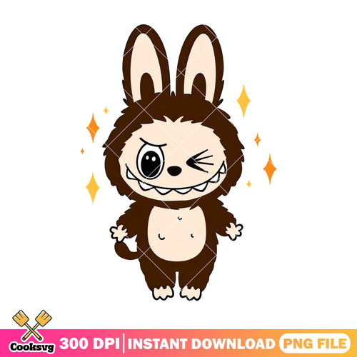 Labubu and stars png, labubu plush png, labubu drawing png