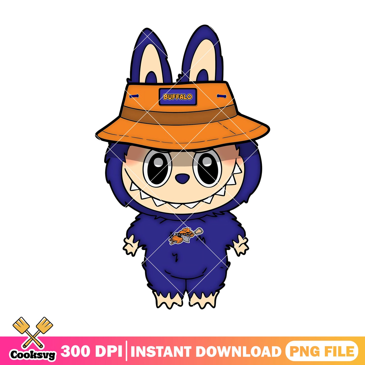 Labubu baby monster png, buffalo bandits png, labubu happy png