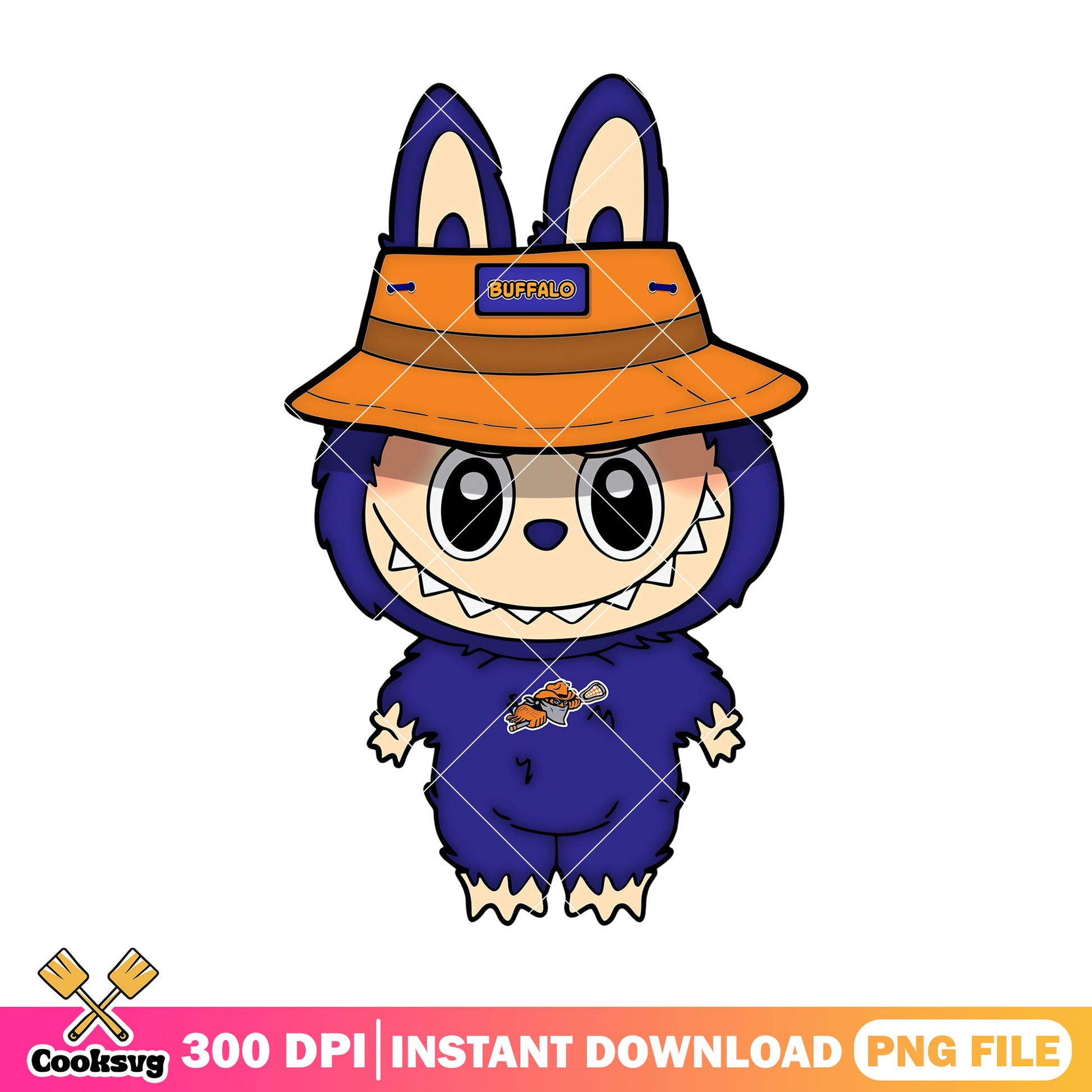 Labubu baby monster png, buffalo bandits png, labubu happy png