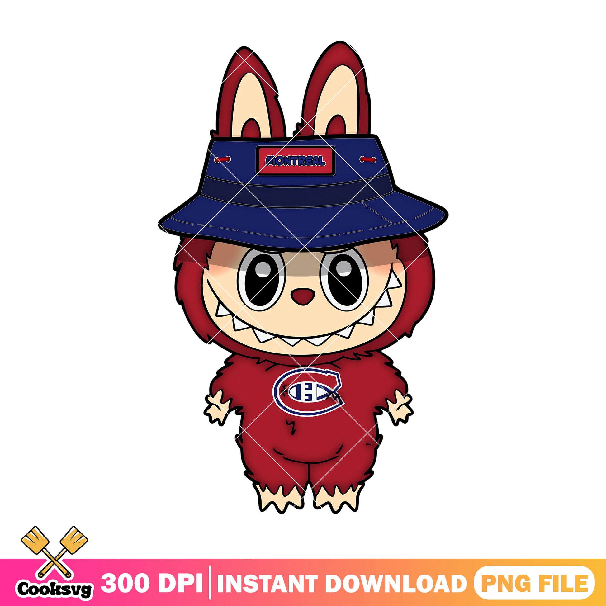 Labubu baby monster png, labubu cute png, montreal canadiens png