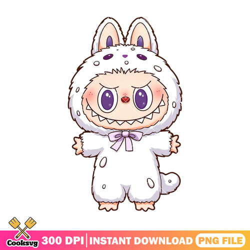 Labubu baby monster png, labubu popmart png, labubu white png