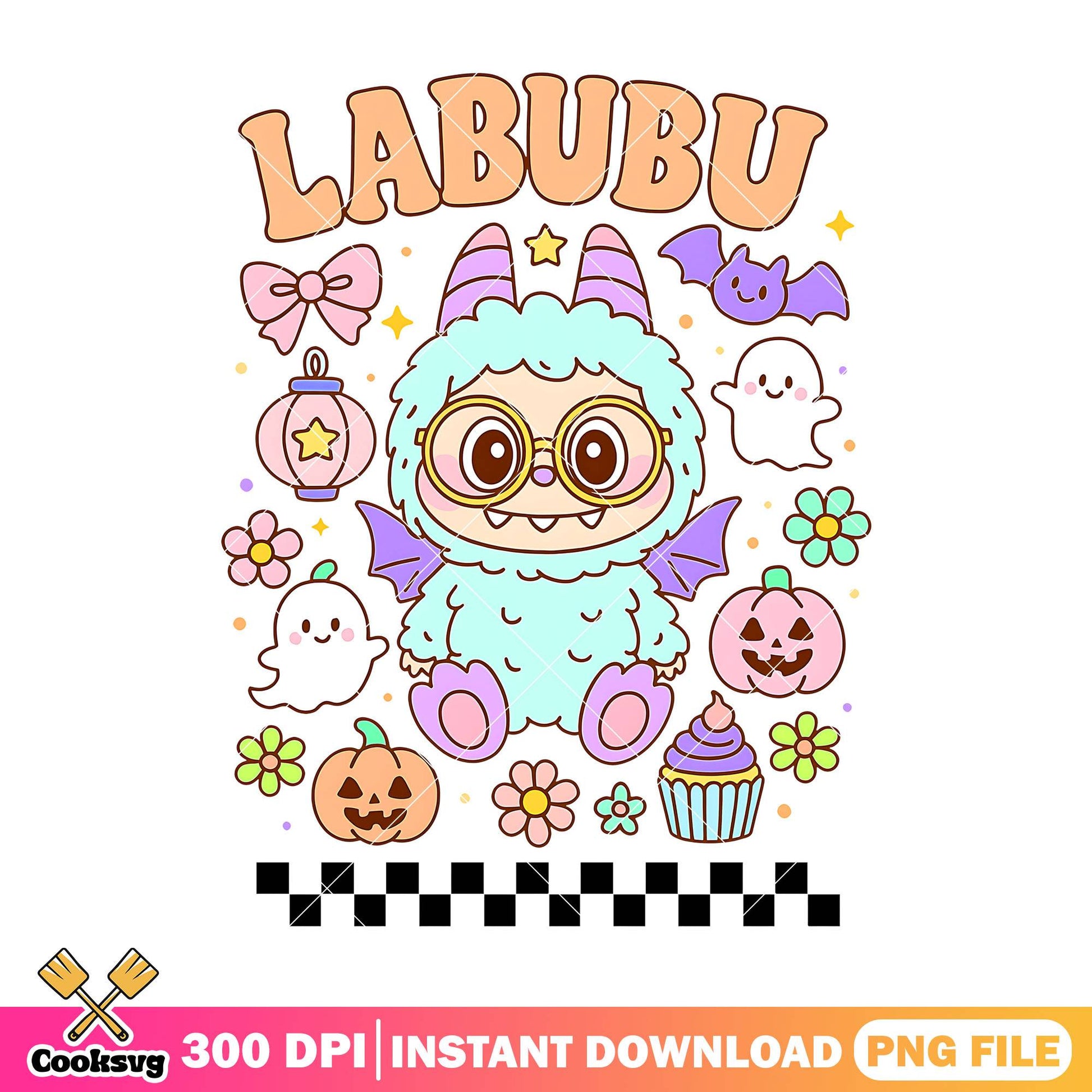 Labubu bat outfits design png, labubu plush png, halloween labubu png