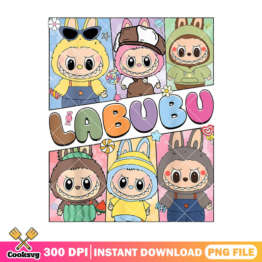 Labubu beautiful clother png, pop mart labubu​ png, labubu clothes​ png