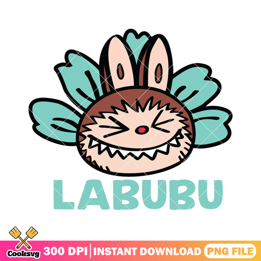 Labubu brown monster head png, labubu head png, labubu dolls png
