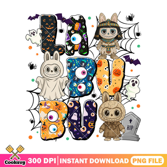 Labubu creepy masquerade art png, horror labubu png, scary dolls png