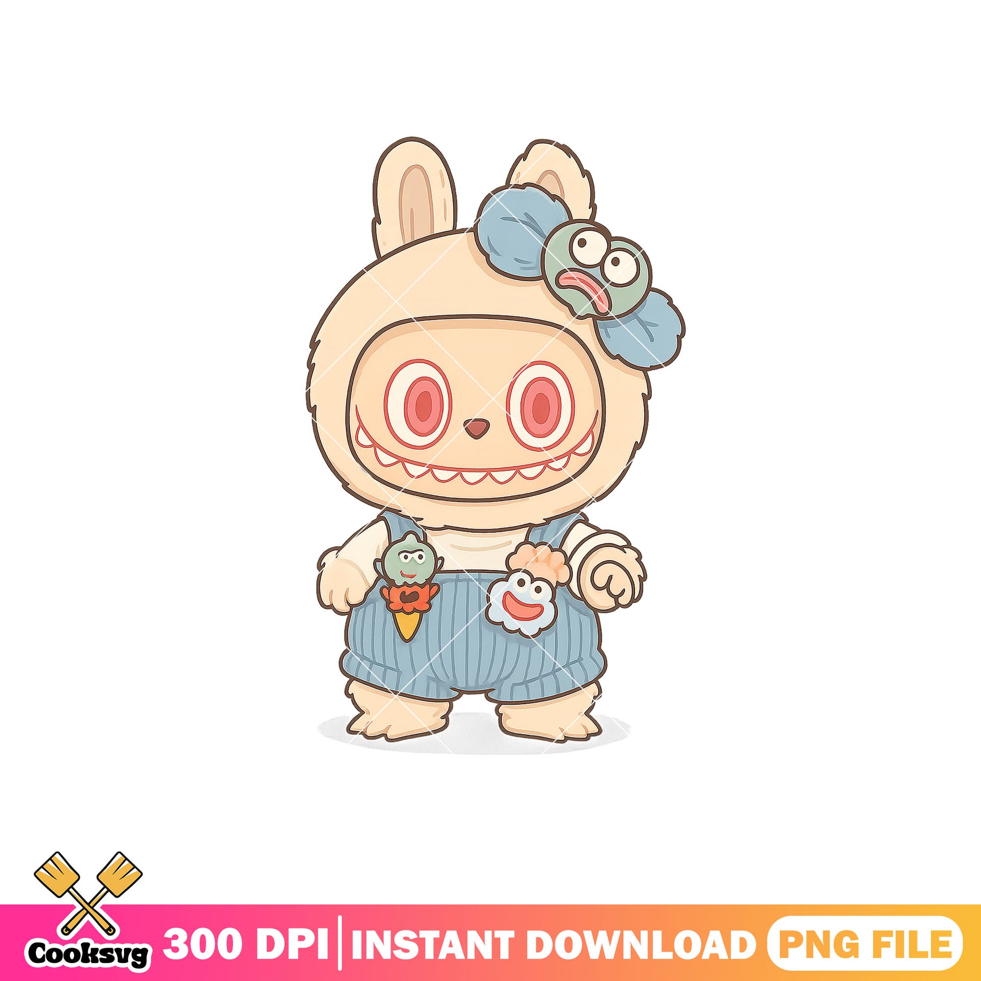 Labubu cute apparel art png, labubu cartoon png, labubu popmart png