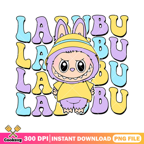 Labubu cute png, labubu colour png, labubu popmart png