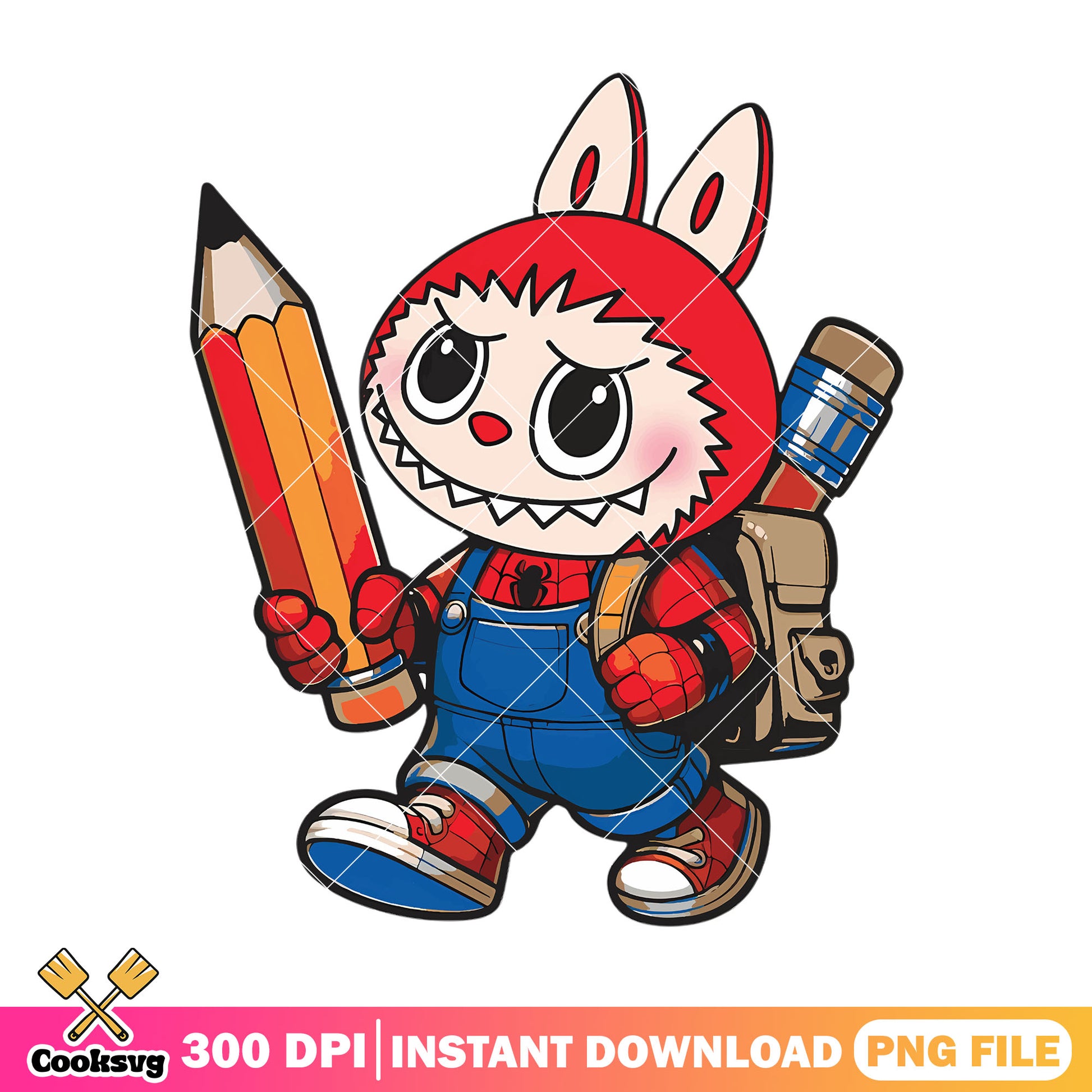 Labubu designer clothes png, labubu plush png, labubu monster png
