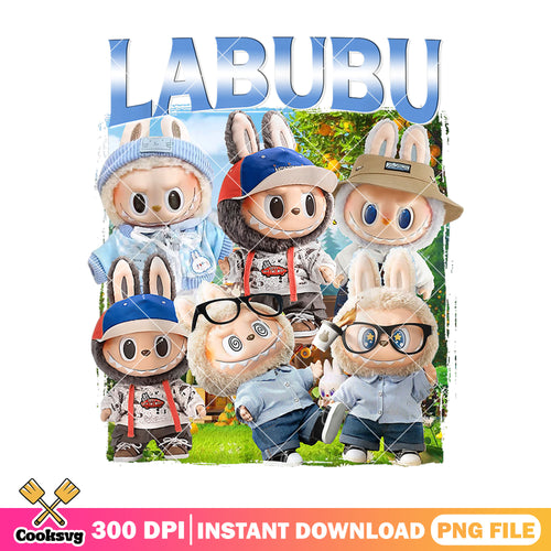 Labubu dolls monster design png, labubu hot trend png, monster labubu png