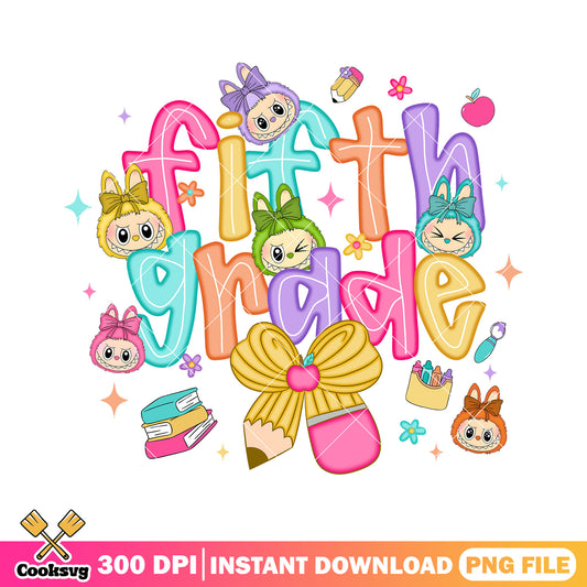 Labubu fifth grade png, cute labubu png, labubu art ​png