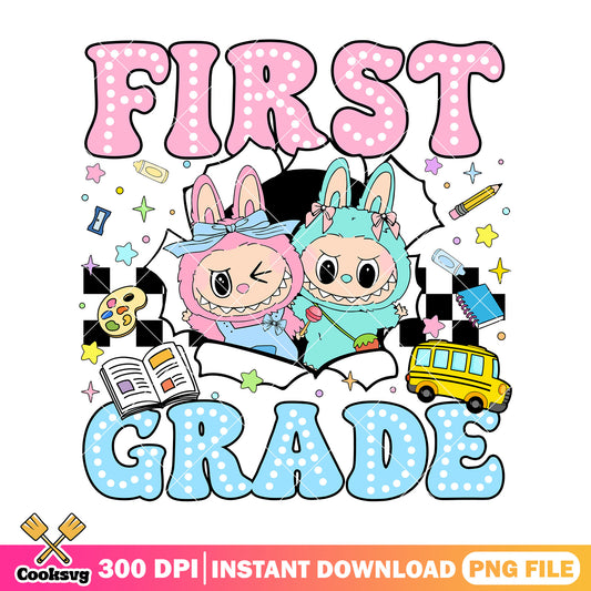 Labubu first grade png, labubu plush​ png, labubu popmart ​png