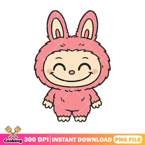 Labubu happy png, baby labubu png, labubu popmart png