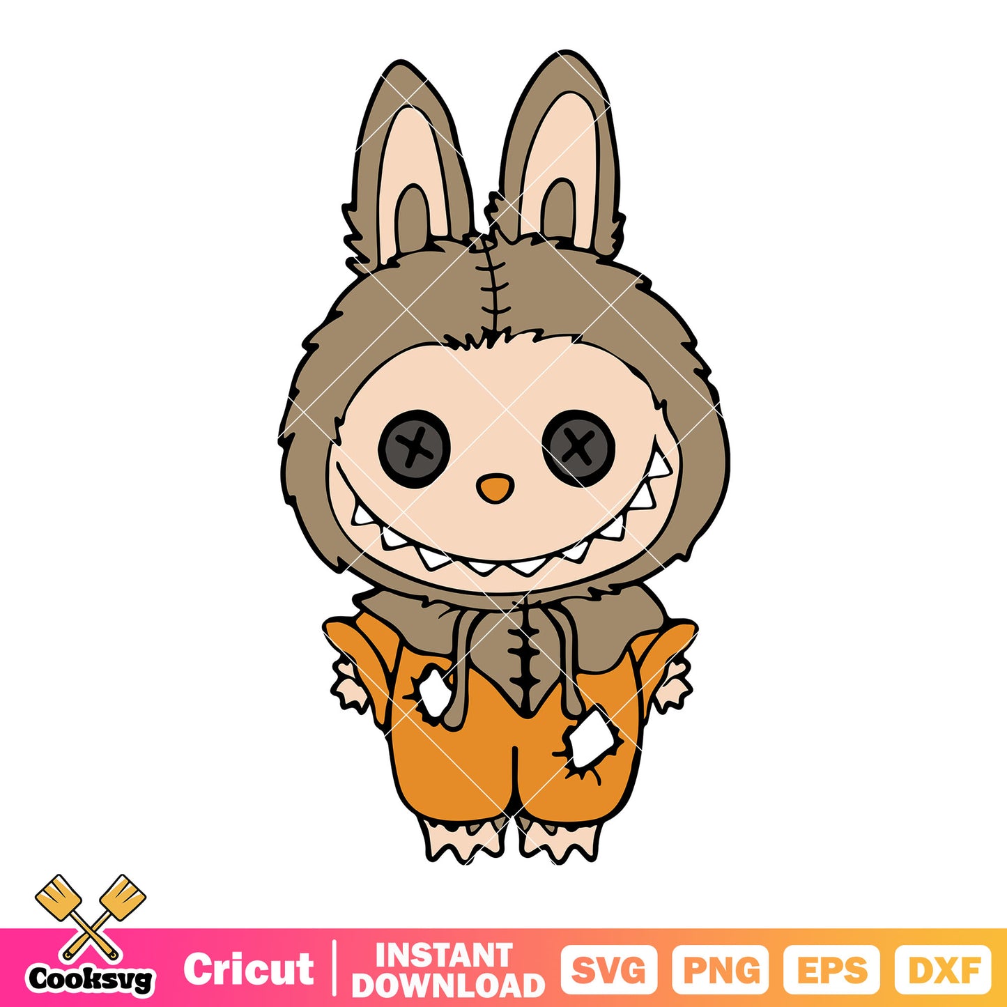 Labubu horror dolls halloween svg, labubu horror​ svg, halloween labubu svg