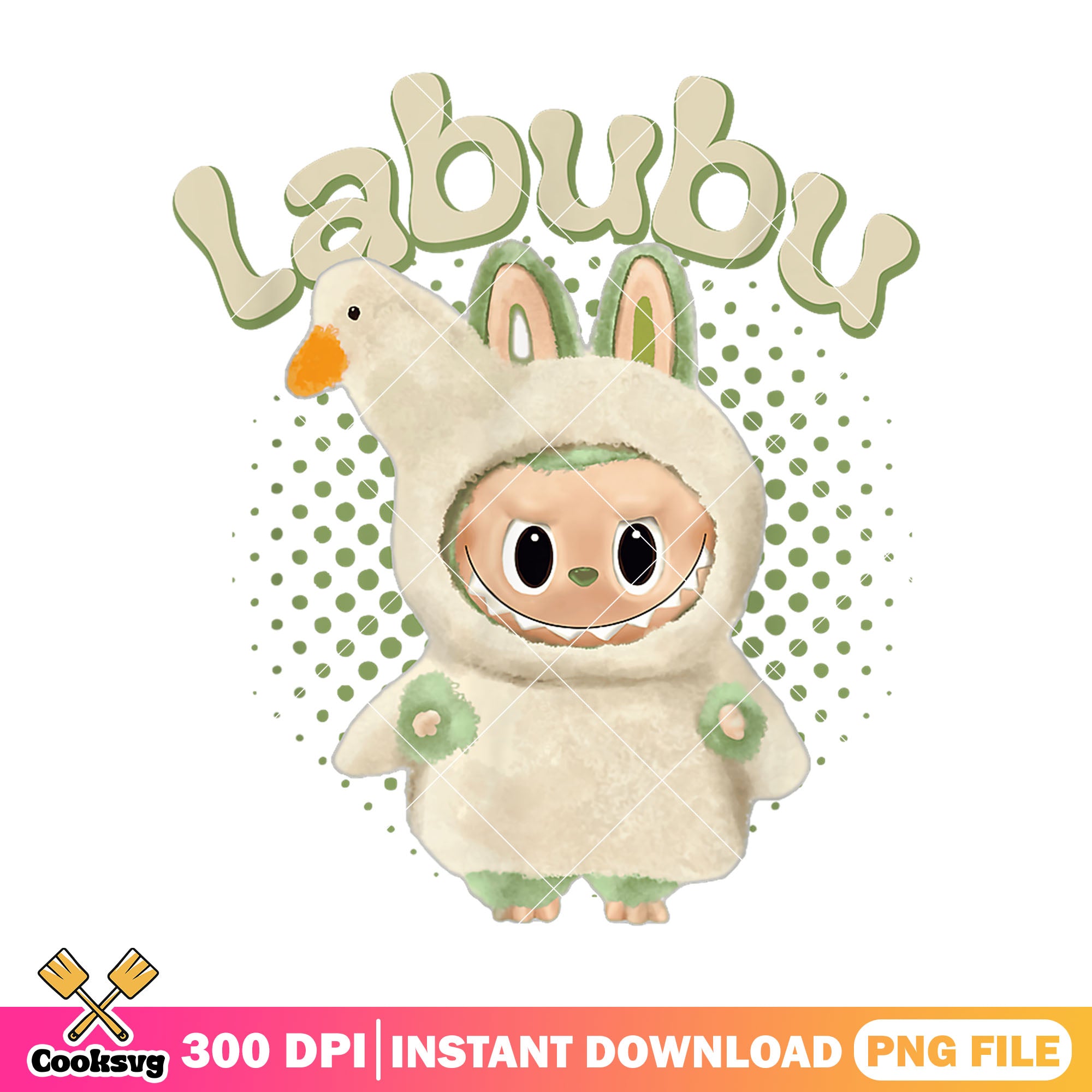 Goose Labubu Labubu in goose costume file png, labubu monster png, goose costume pn ...