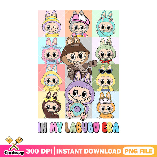 Labubu in labubu era png, cute labubu png, popmart labubu png