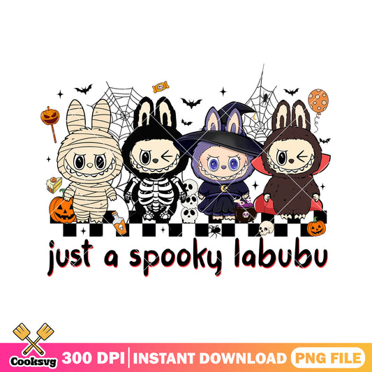 Labubu just a spooky png, labubu original​ png, happy halloween png