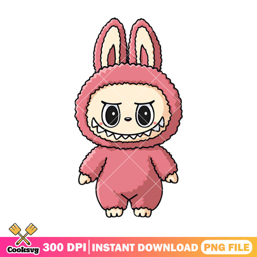 Labubu monster design png, labubu baby png, labubu standing png