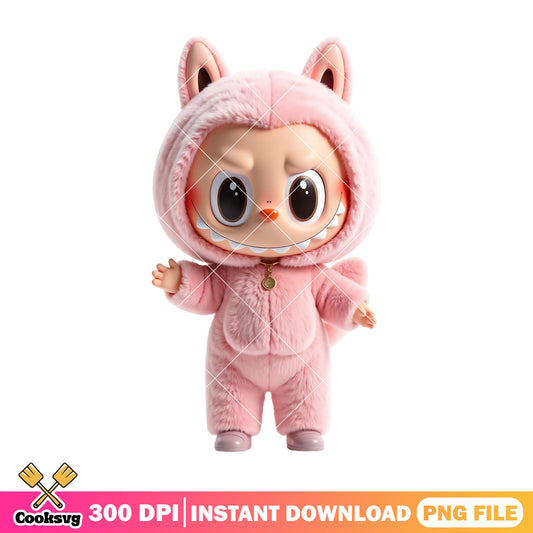Labubu monster design png, labubu popmart png, labubu doll png
