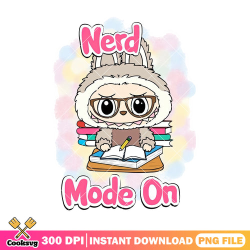 Labubu monster nerd mode on png, labubu pop mart png, labubu dolls png