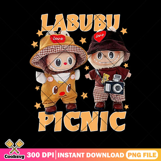 Labubu monster picnic cute png, labubu trend​ png, labubu near me png