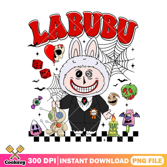 Labubu mr halloween png, halloween kills png, labubu doll png