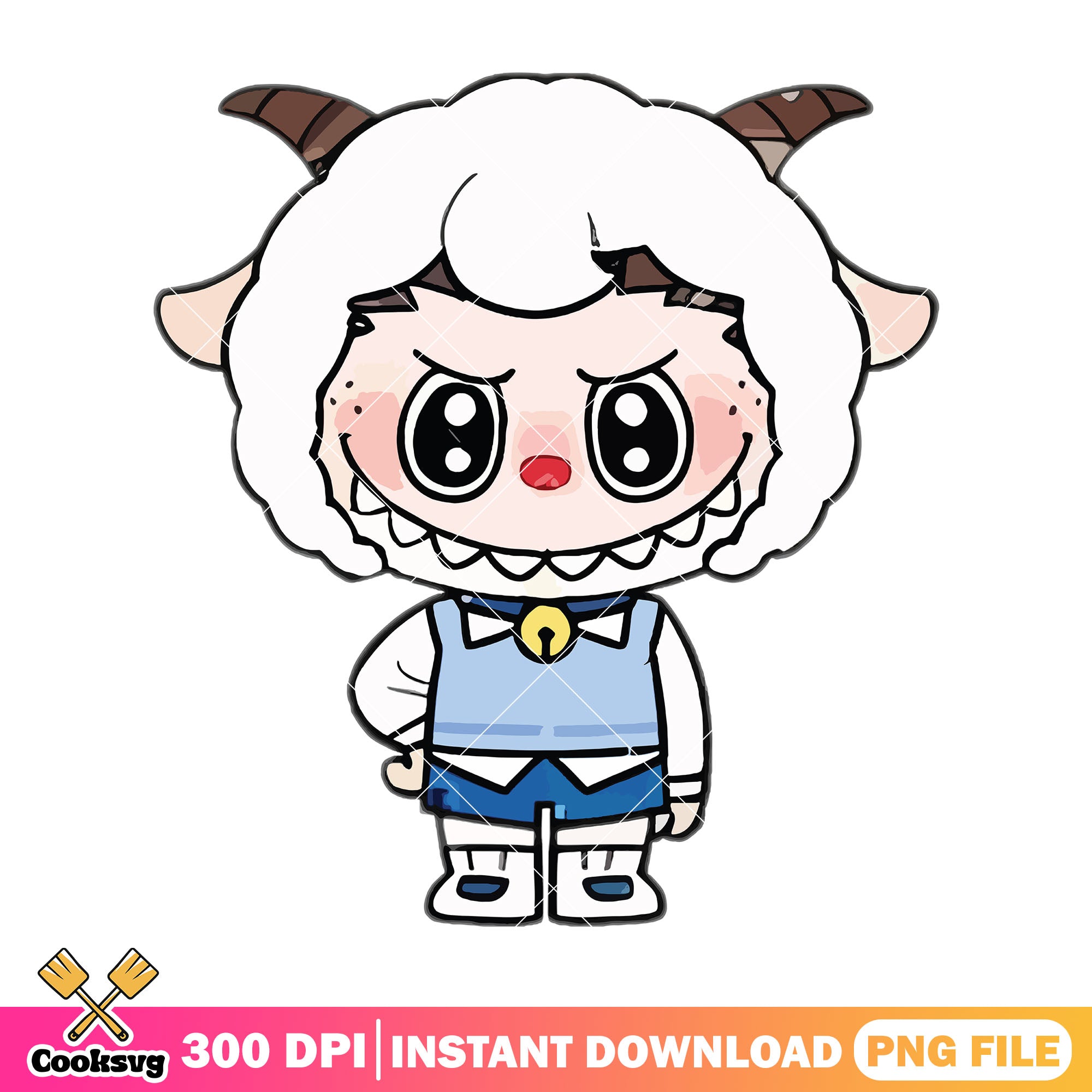 Labubu pleasant goat png, labubu outfit png, labubu plush png – Cooksvg