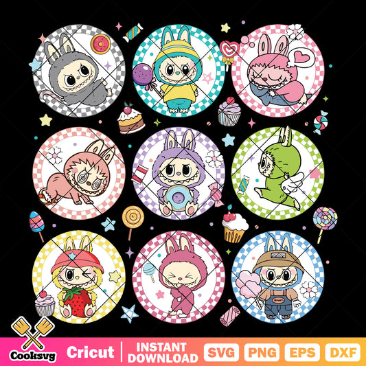 Labubu sweet vibes svg, labubu dolls svg, labubu near me​ svg