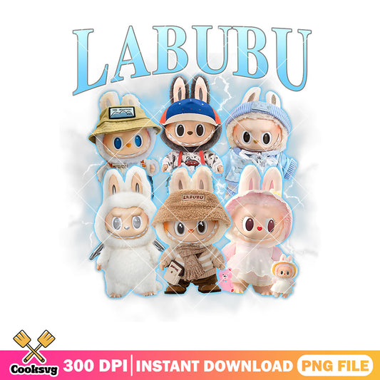 Labubu the dolls monster png, labubu hot trend​ png, monster labubu png