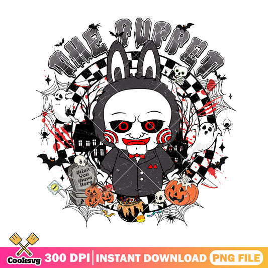 Labubu the puppet png, jigsaw movie​ png, labubu original png