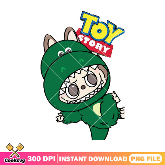Labubu toy story outfit png, labubu disney png, popmart labubu png