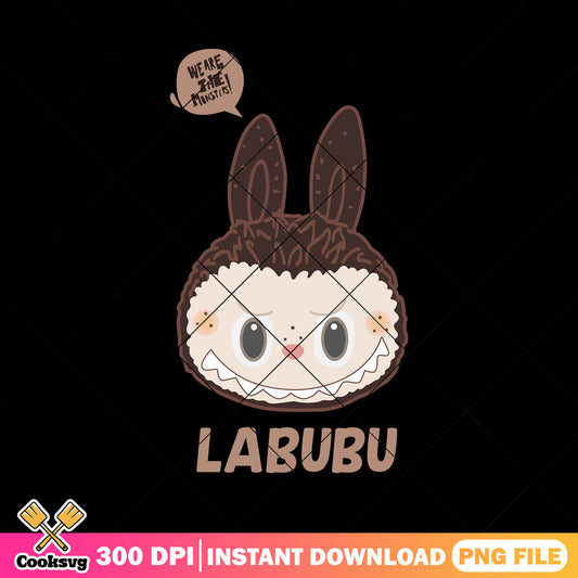 Labubu we are the monster png, the monster labubu png, popmart labubu png