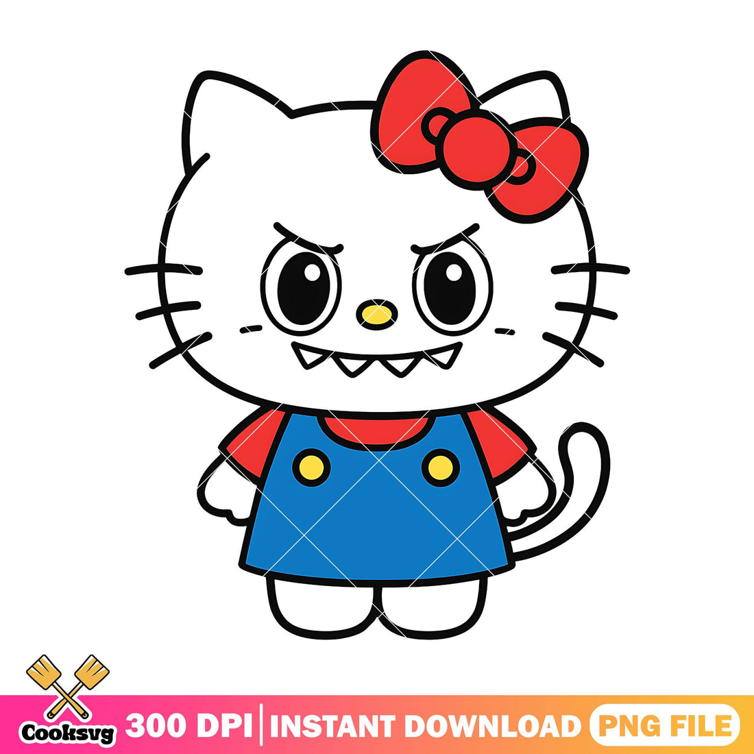 Labubu with hello kitty outfit png, kitty halloween png, labubu png ...