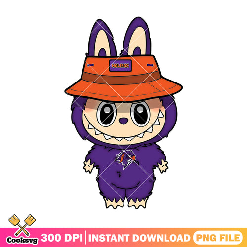 Labubu with orange hat png, halifax thunderbirds png, labubu cute png