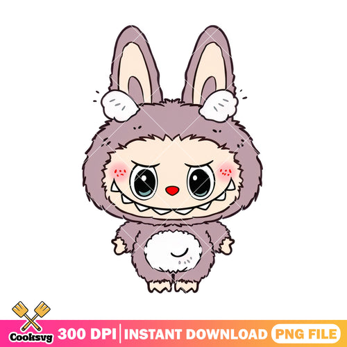 Labubu with wing head png, labubu baby png, labubu plush png