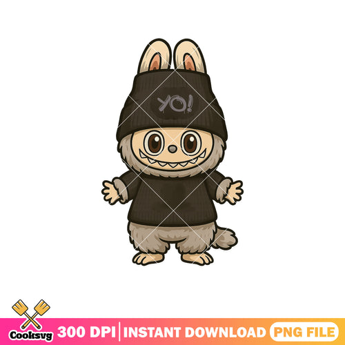 Labubu yo hoodie character png, labubu outfits png, labubu near me png