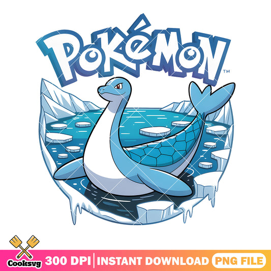 Lapras water ice pokemon png, poster pokemon png, pokemon lapras png