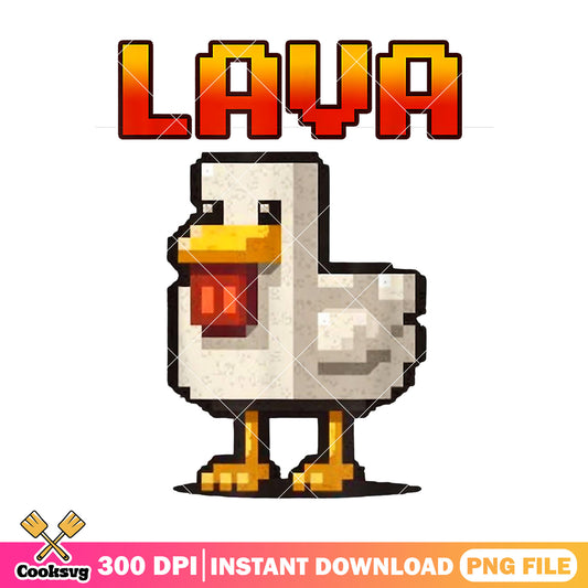 Lava chicken a minecraft movie png, steve's lava chicken​ png, lava chicken​ png