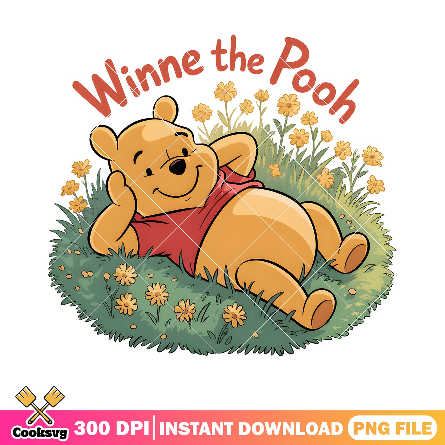 Lazy pooh relax png, disney pooh png, winnie the pooh png