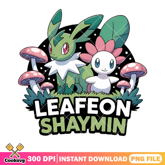 Leafeon shaymin poster png, game freak company png, pokemon card png