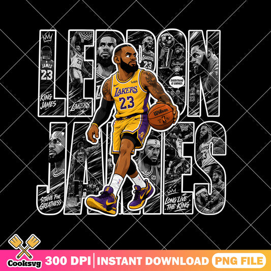 Lebron James Lakers PNG, King James Basketball PNG, NBA PNG