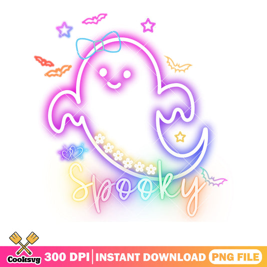 Led baby ghost star png, led bow tie png, scary halloween png