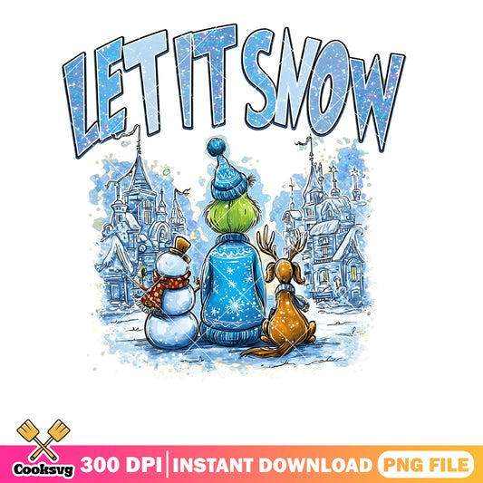 Let it snow png, the gricnh png, how grinch stole the christmas png