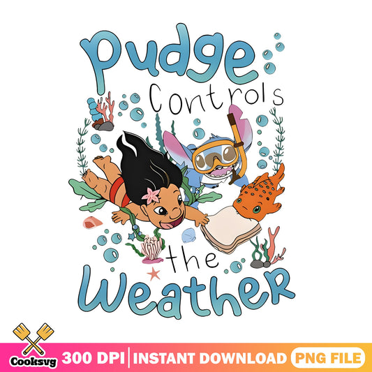 Lilo And Stitch Pudge Controls The Weather PNG, Disney PNG, Stitch PNG