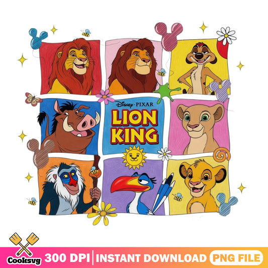 Lion King Characters PNG, Disney Simba PNG, Lion King PNG