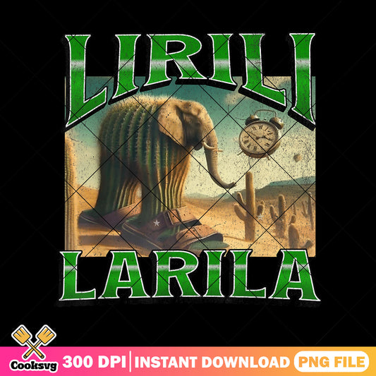 Lirili larila italia elephant design png, brainrot memes​ png, italia meme png