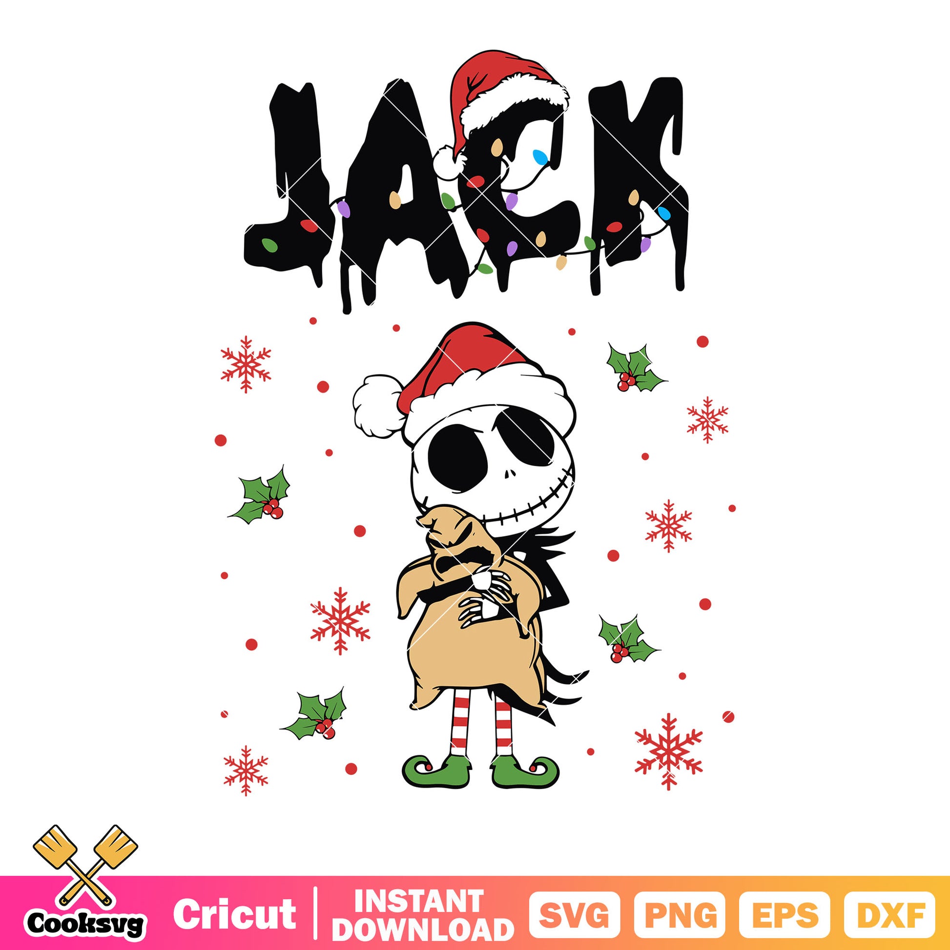 Little jack kingskeleton svg, snowflake svg, santa claus hat svg
