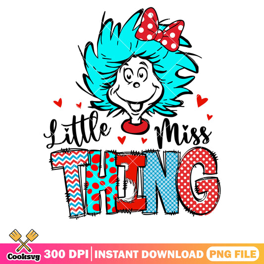 Little miss thing cartoon file png, dr seuss thing png, dr seuss fish png